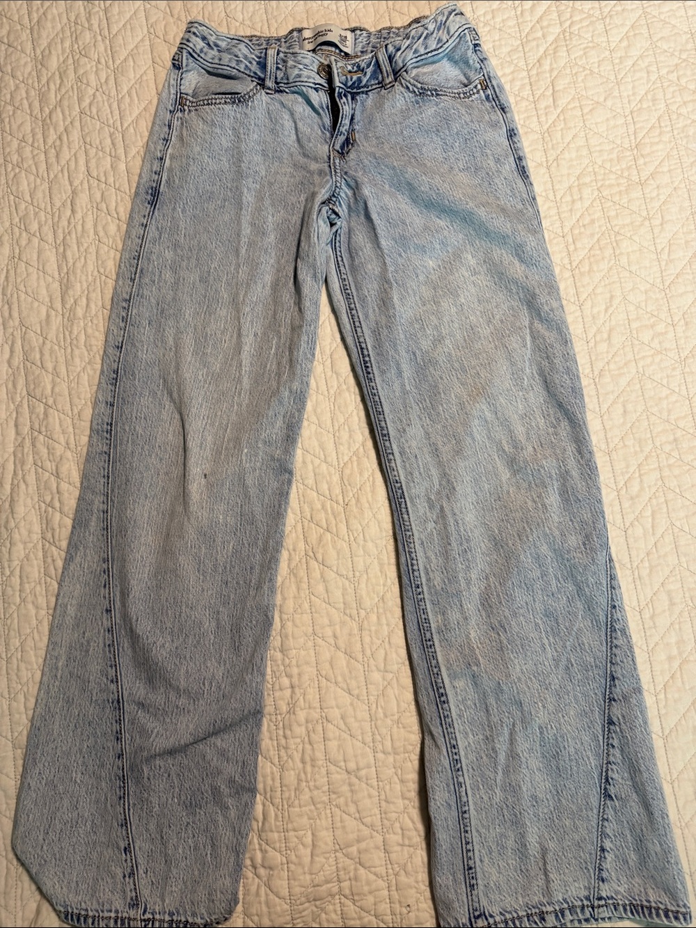 abercrombie kids Light Wash Flared Jeans